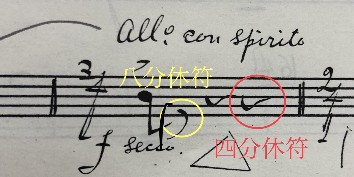 木下淳平 とりあえず今回の楽譜は手書き風なので八分休符と四分休符がこんな感じに簡略化されています 油断すると どっちだコレ ってなるので気が抜けません