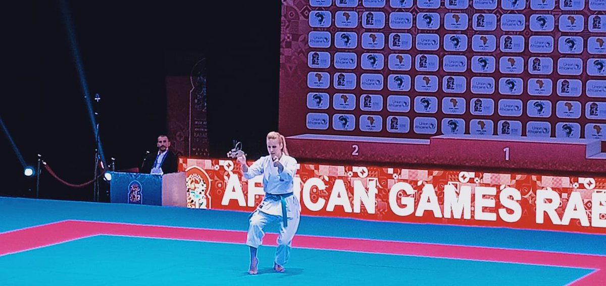ميدالية برونزية لـلجزائرية "كاميليا حاج سعيد " في #الالعاب_الإفريقية 2019 بـ #المغرب / الكاراتي