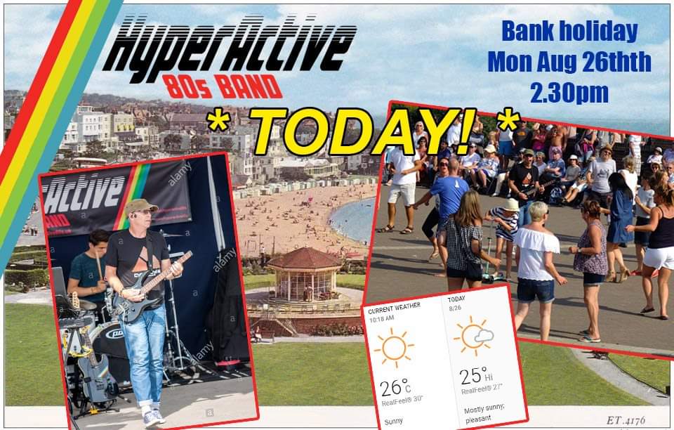 HyperActive80s's tweet photo. Wow! What a glorious Bank holiday Monday we've all woken up to! ☀️ ... 2.30 start ... See you there! :-) https://t.co/SMOeLRlUwh