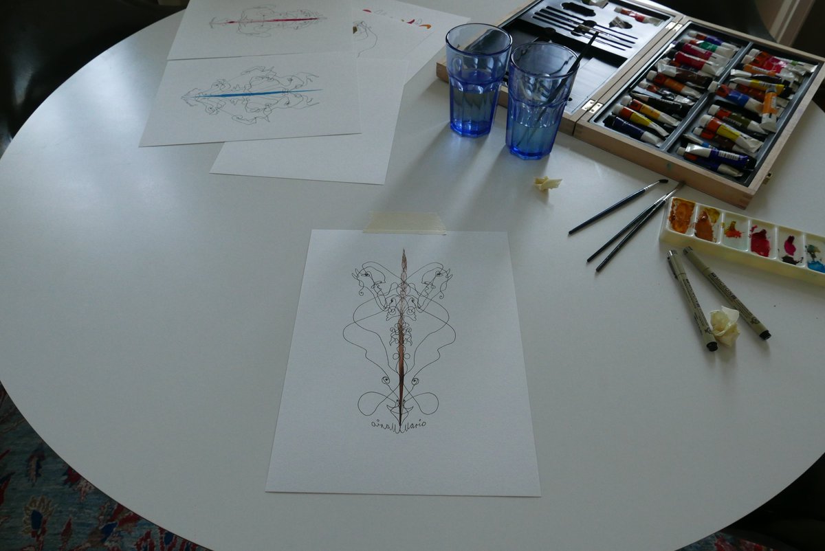 I am working on a new art exhibit in Berlin, using natural light and watercolours.