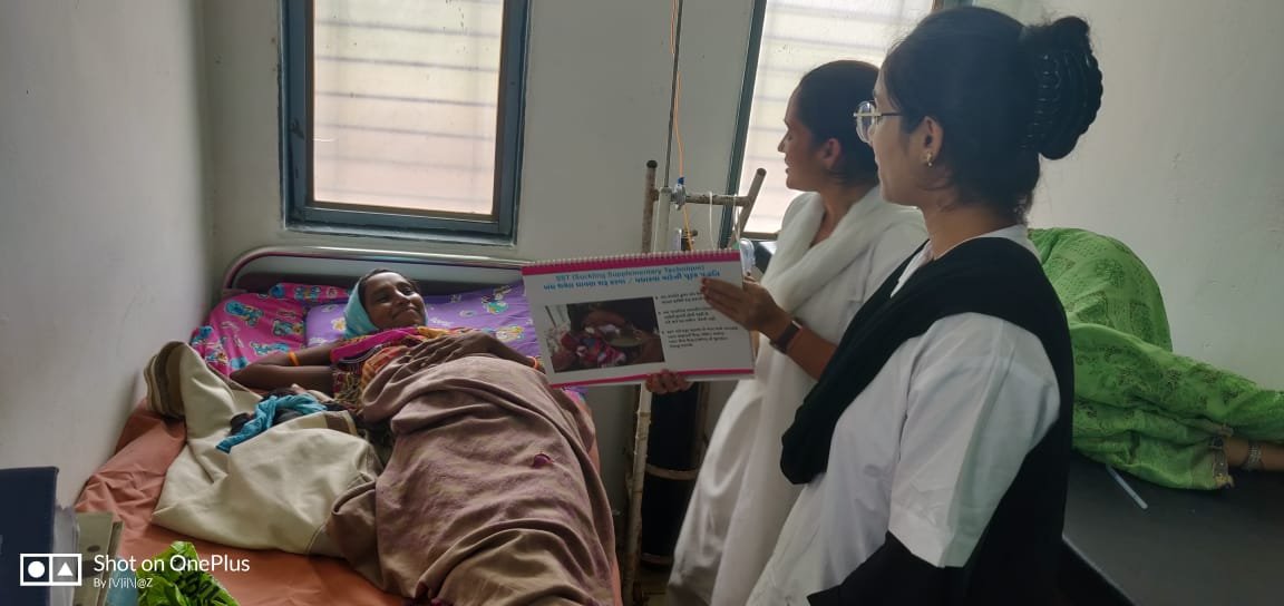 CdhoSabarkantha's tweet photo. Full term Normal Delivery At PHC #ILOL, #MUDATI #KHEROL Latching taught Kmc demo done, Sanitary pads, Birth vaccines & jssk benefits given. Good Work My team.@cohgujarat @NHPINDIA @NHMGujarat @CollectorSK @sabarkanthadp @dalal_rupal #doctors #normalizebreastfeeding https://t.co/sU8vPg9jxs