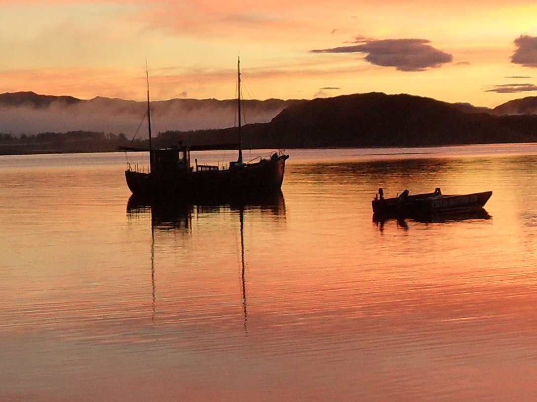 Early morning sunrise at Crinan come and enjoy the catch of the day.