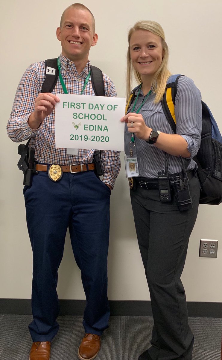 Out the door they went, first day of school. #MillennialsOnTheJob #21JumpStreet #AllGrownUp  ⁦<a href="/edinaschools/">Edina Schools</a>⁩
