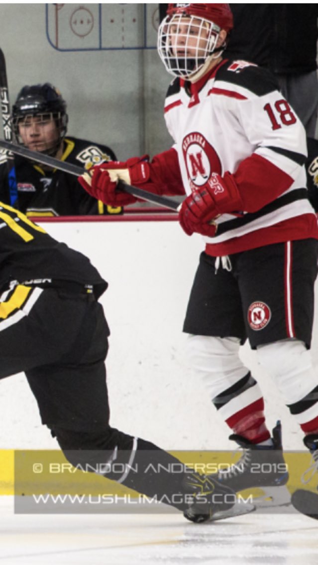 HuskerHockey's tweet photo. 18 days ‘til Grandpa needs some Bengay 🏒🦖 #CountingDownToPuckDrop  #HuskerHockey #GBR @jakeymcfail https://t.co/g2qQrVxFRo