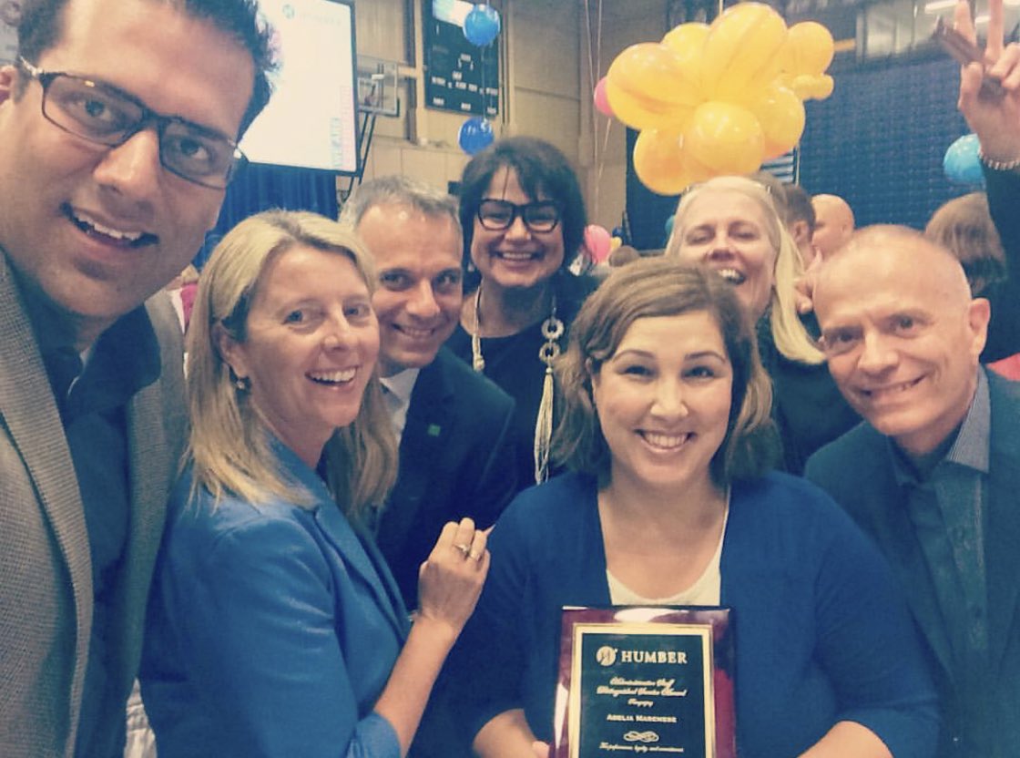 adelia_marchese's tweet photo. Being at today’s President’s Breakfast and celebrating the employee recognition award recipients reminds of that time I was recognized in 2015.
#BreakfastatHumber https://t.co/4AsW5QH3hI