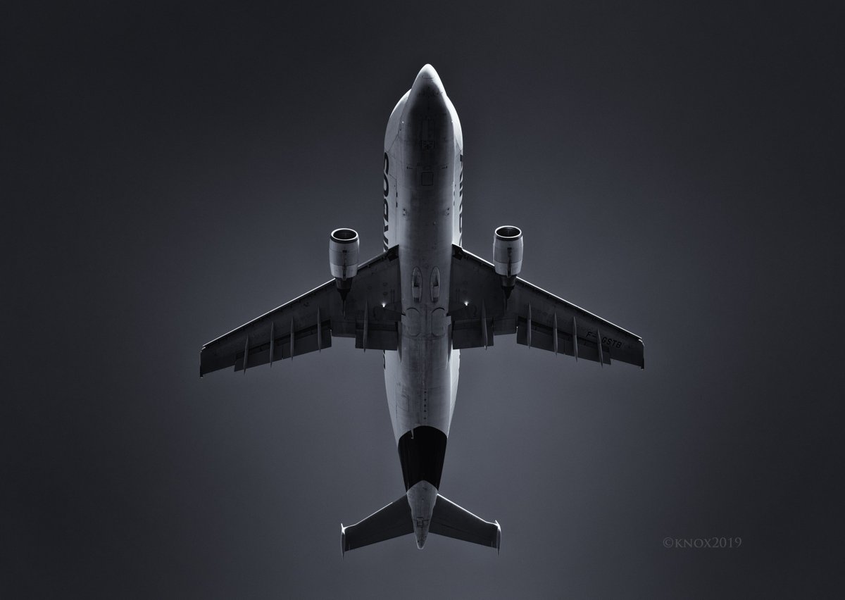Haven't posted a dark/moody pic for a while. So here goes. Departure out of @AirbusintheUK Chester factory yesterday. #beluga #ArtofAviation #Monochrome #avgeek