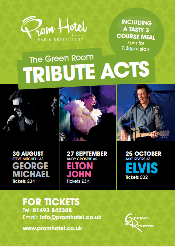 PubonthePier's tweet photo. We have some amazing entertainment coming soon to our sister hotel "The prom Hotel"Tribute acts (three different dates, please check)- Includes a 3 course meal - For tickets call 01493 842308 
Friday 6th September 2019-For tickets click link attached https://t.co/dxUhYwPMkl https://t.co/HVBXXWcD2t