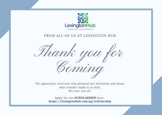 LexTech_Ltd's tweet photo. A very big Thank you to everyone that attended our Launch and to those that couldn't make it too.
We Appreciate you all!
APPLY FOR SCHOLARSHIP HERE: https://t.co/cMOL1zZNyi
#LexingtonHubLaunch
#LexingtonScholarship https://t.co/mabkPrdJqv