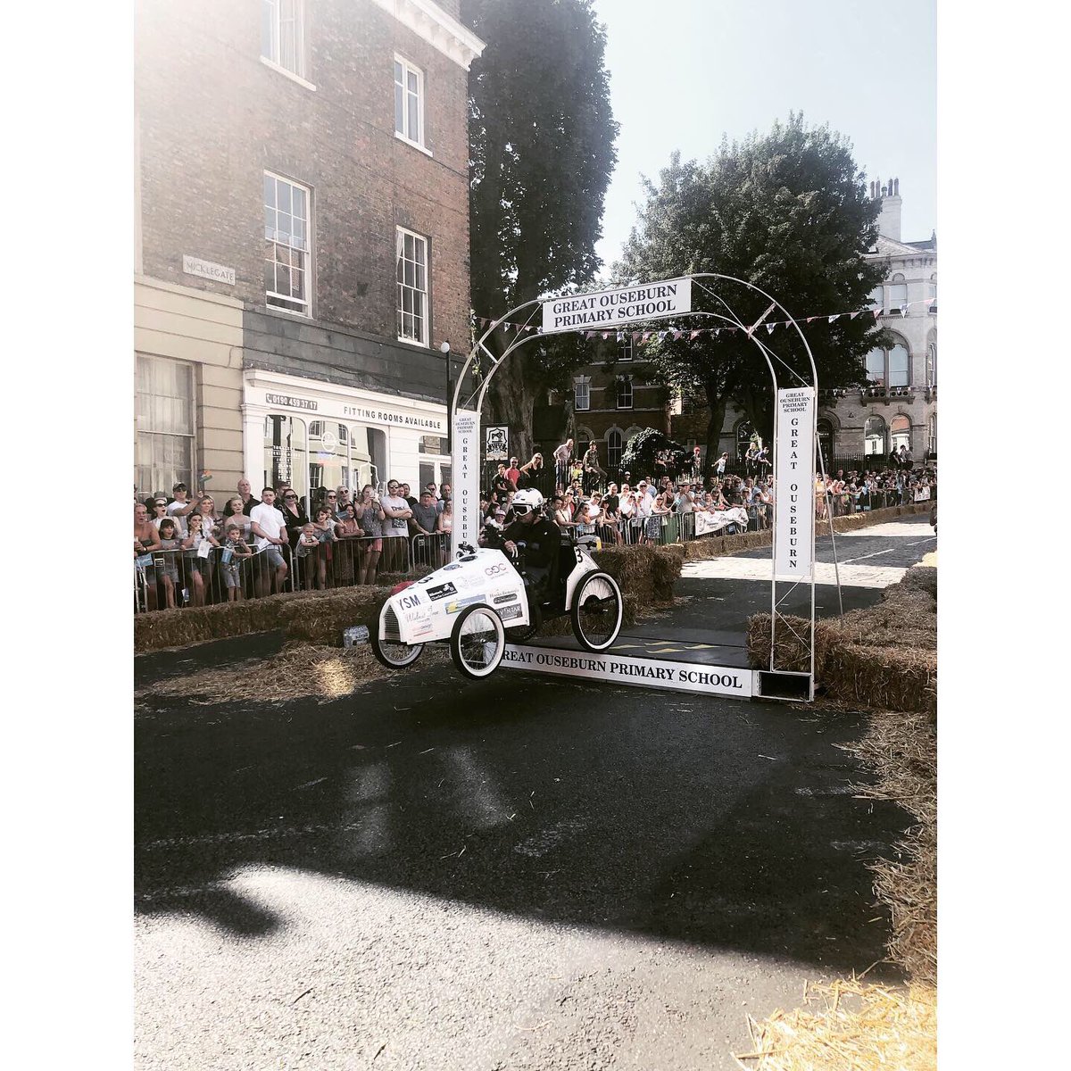 Absolutely amazing time at the @MicklegateRun thank you to all who organised such a great event! #makeityork #york #soapbox @minsterfm