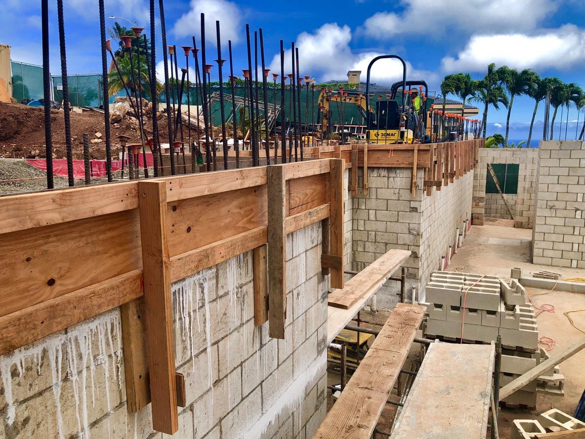 TERMBarrier's tweet photo. Making great progress on a beautiful 6,000 sq. ft. Custom home in Honolulu. 
Framing starts in two weeks! 
#polyguardproducts #waterproofing #TERMbarriers #termites #termiteexclusion #physicalbarriers https://t.co/ltOYfHih8C