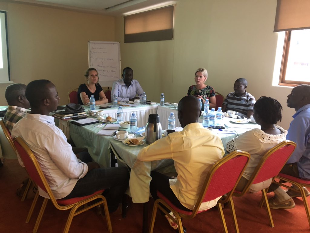 Rianneletschert's tweet photo. Wonderful first day in Kampala with @PaascalK and his team, preparing for our Ituri Congo case study on the impact of reparations on victims of severe crime, funded by @NWO_SSH  @Intervict_Repar https://t.co/7cMAGUVW31
