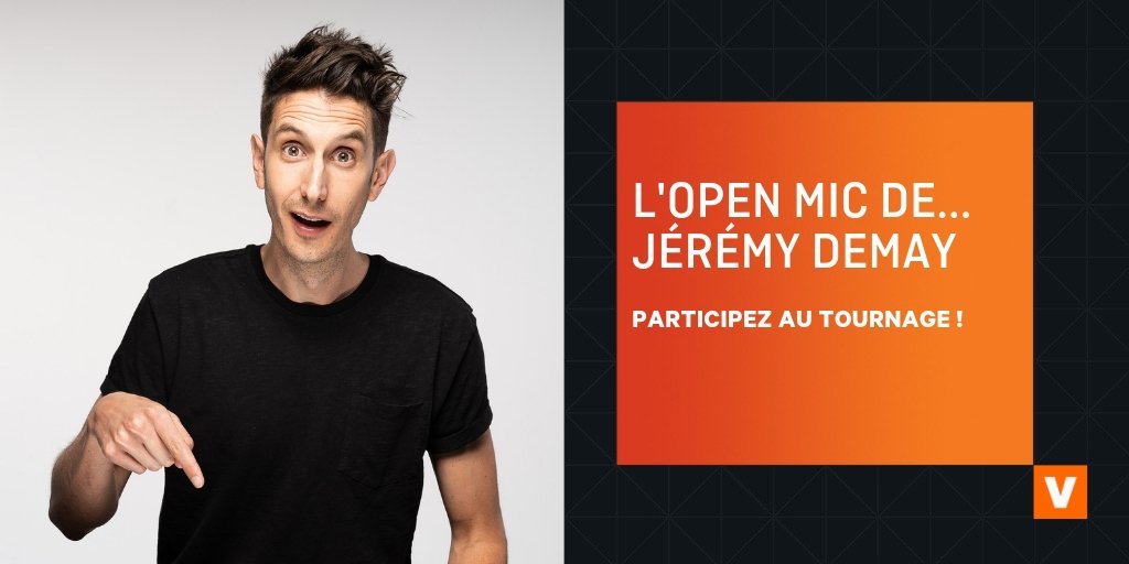 Noovo (@noovo_ca) on Twitter photo Vous faites quoi le 9 septembre ?
Participez au tournage de <a href="/LOpenMicde/">L'Open Mic de</a> <a href="/JeremyDemay/">Jeremy Demay</a> en écrivant à public.openmic@productionstoros.com pour réserver vos places.
#openmicdev Vous faites quoi le 9 septembre ?
Participez au tournage de <a href="/LOpenMicde/">L'Open Mic de</a> <a href="/JeremyDemay/">Jeremy Demay</a> en écrivant à public.openmic@productionstoros.com pour réserver vos places.
#openmicdev