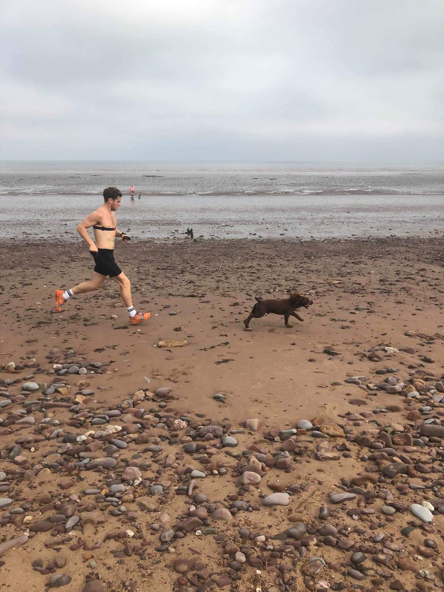 LarkRufc's tweet photo. Easy Beach Run 🏖️ with the pups this morning. Wearing my @on_runningUK ☁️ #CloudStratus for aided recovery.
@Blizardphysio #TeamBlizard
#ukrunchat #runr #running #runner https://t.co/eYXCIfnqUu
