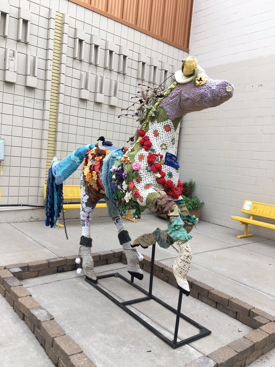 Jennifer Brooks On Twitter The State Fair Yarn Bombers Struck