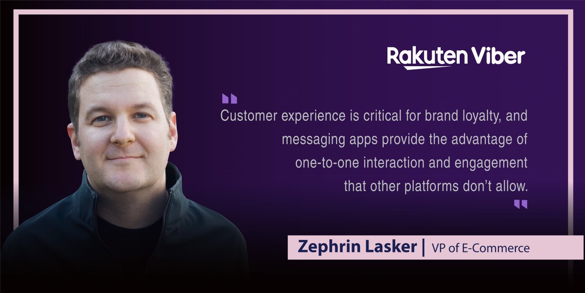 ShayneJBarretto's tweet photo. Zephrin Lasker, VP of E-Commerce at Rakuten @Viber says customer experience is critical for brand loyalty, and messaging apps provide the advantage of one-to-one interaction and engagement. https://t.co/P6IFS2eucO @zlasker #MarTech #Tech #customerexperience https://t.co/u1UydlhqWA