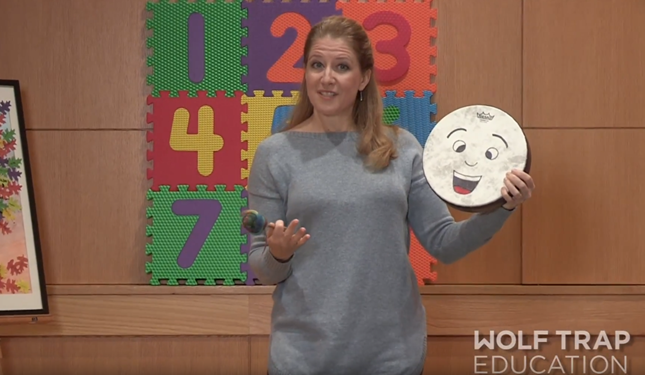 WolfTrap_Edu's tweet photo. Happy first day of school to all the educators and students heading back today! Want a nice welcoming activity for all the new faces? Introduce them to Mr. Drum! This activity that promotes steady beat, internal hearing, and listening skills: https://t.co/weH35hSjaj #artsed https://t.co/00qmQeQmu8