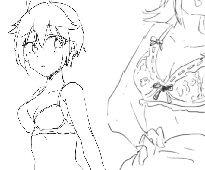 いろいろ規格外なスタイルのせいで年相応のかわいい下着がつけられず同級生を羨望の眼差しで見つめる、ibktbsさん 