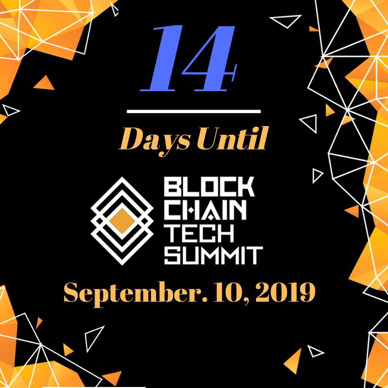 GlobalStartupE's tweet photo. .14 days until #Blockchaintechsummit19 ! Join 300+ speakers, pioneers and investors on Sept 10th! RSVP via https://t.co/2gKvXFr8cG #blockchain #tech #future https://t.co/dC1bk1rKYN