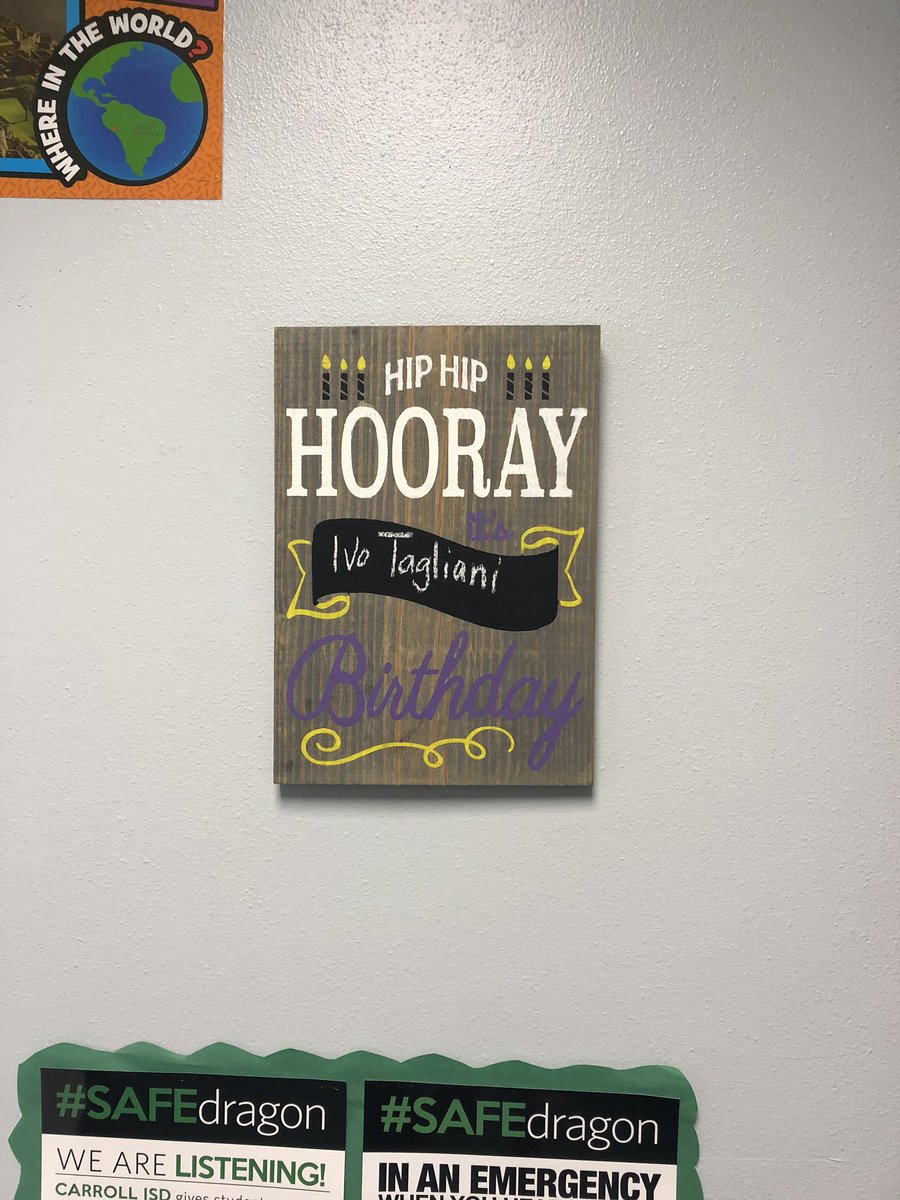 Celebrated our first birthday with our new class sign! <a href="/cailletEIS/">Natasha Caillet</a> <a href="/EubanksDragons/">Eubanks Intermediate</a>