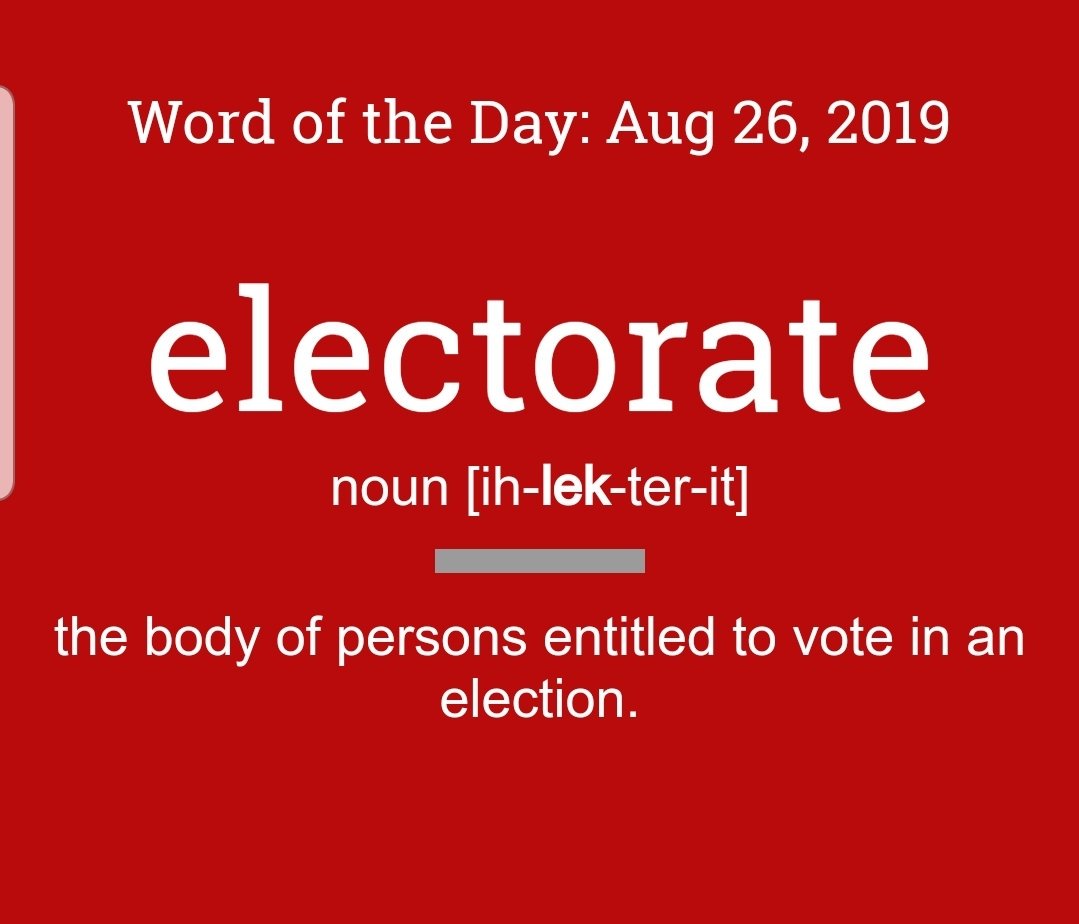 KeithRMueller's tweet photo. Today's #wordoftheday was voted on by the people: "electorate". Who's ready to see and get more political ads? (lol) #WOTD #grammar #fantasybooks #fantasyauthor #amreading #keithrmueller https://t.co/s4bkHQcCvI
