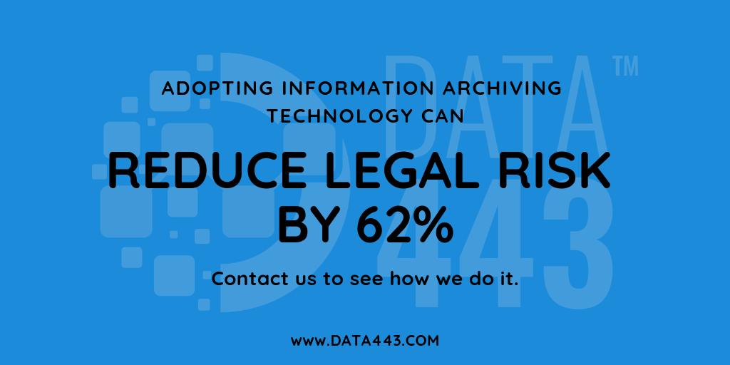 data443Risk's tweet photo. Information Archiving, Simplified. At a fraction of the cost of the other guys. Let DATA443 give you a quote today. 

https://t.co/OrZ7CsUsoK

#Data443 #ArcMail #Archiving https://t.co/1VDSzHyvSZ