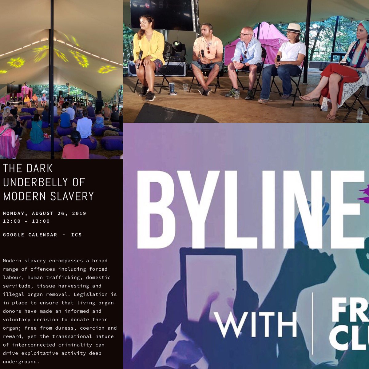 Thank you to @BylineFest @CuriousArtsFest for hosting my panel on #modernslavery. A fantastic audience as always! Thanks also goes to my panellists @RedGSagoo @miketransplant @AdnanSharif1979 & Taniel Yusef. #organharvesting #Trafficking #financialflows