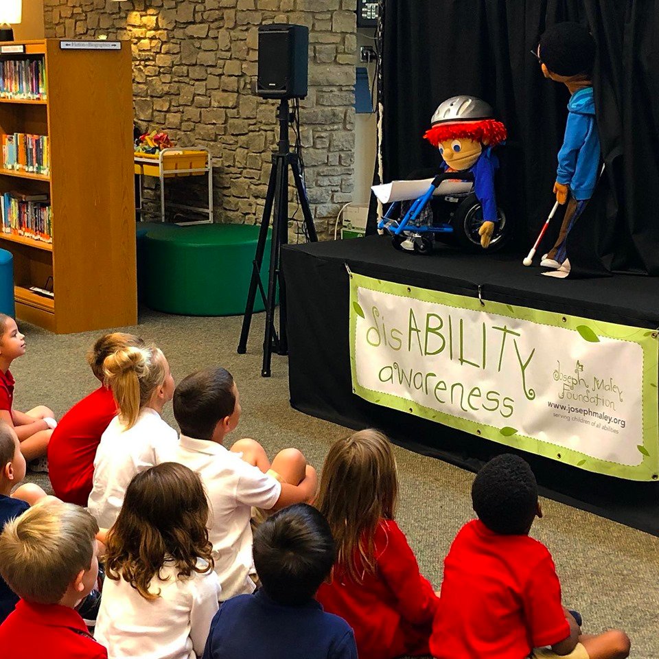 parktudor's tweet image. It’s #disABILITYAwarenessWeek and the @JosephMaleyJMF is visiting us with puppet shows, guest speakers, and activities. The core message of the program is to promote acceptance through respect, empathy and kindness, and to highlight the abilities of all people. Welcome, JMF!
