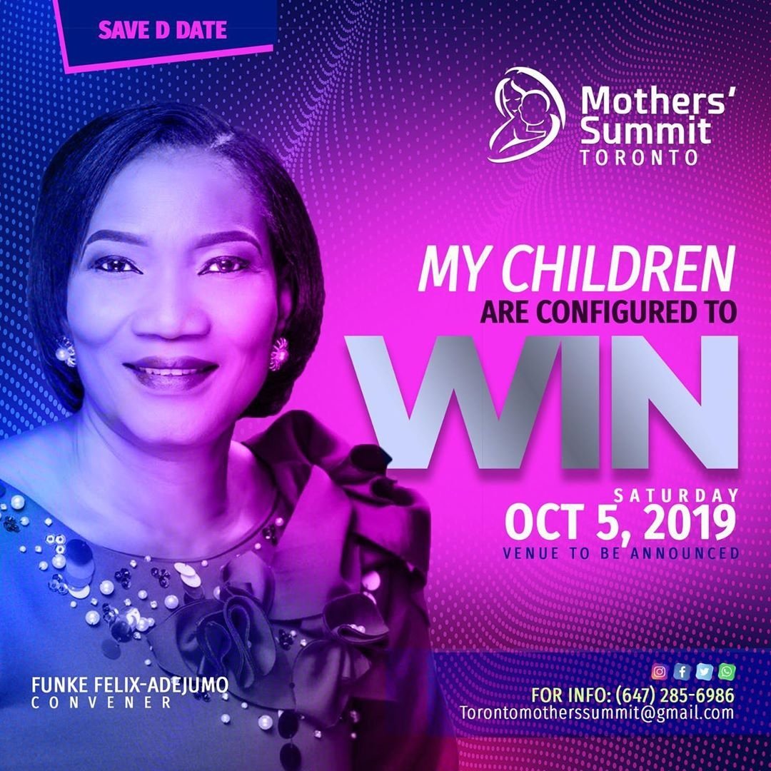 FFAdejumo's tweet photo. TORONTO CANADA 🇨🇦 MOTHERS’ SUMMIT 
OCT 5, 2019 •••• MY SEED IS CONFIGURED TO WIN •••••••••••••••••••••••••••••••••••
FFA...HONORING GOD AND BLESSING HUMANITY https://t.co/gwM6WOJJq0
