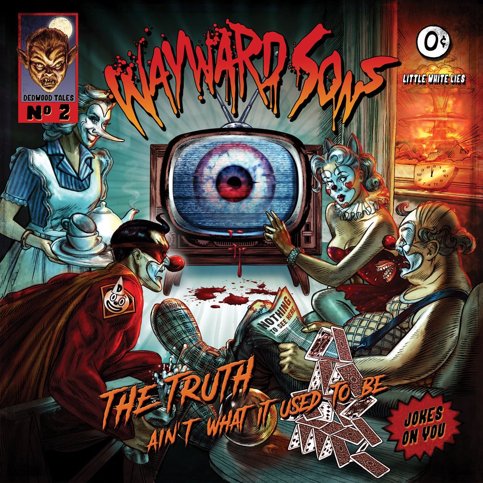 My new cover artwork for the upcoming Wayward Sons album - The Truth Ain't What It Used To Be.
Second time around, still brilliant to colaberate with such a truly gifted bunch of guys. They've really excelled  themselves this time. #waywardsonsukband #tobyjepson #albumcoverart