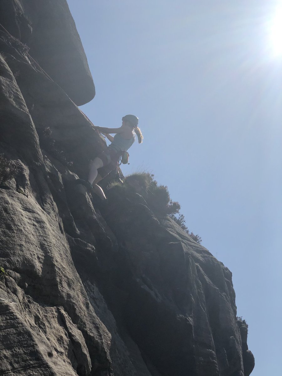 First go at trad climbing today at the Roaches and really enjoyed it. Thanks to <a href="/SparksPhill/">Phill Sparks</a> for leading. @Alpkit #gearnerd