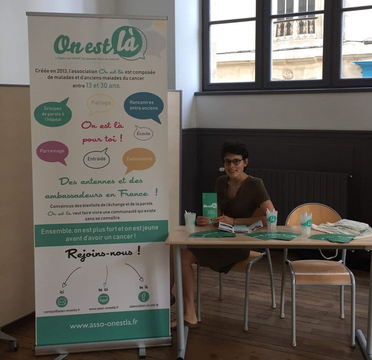 On est présents sur le colloque Emelcara "accompagnement, médiation et altérité" pour parler #etudes et #cancer !