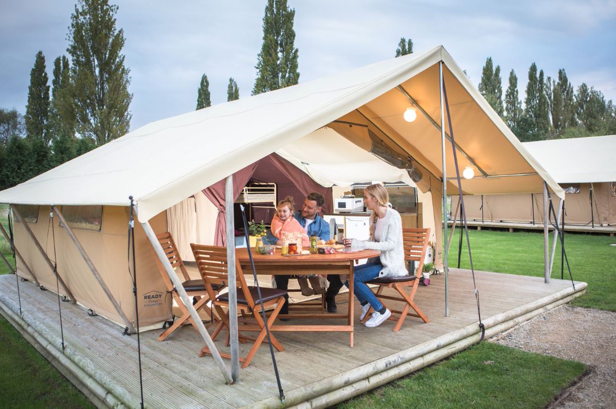 ReadyCampUK's tweet photo. With a touch of luxury and lovely outdoor decking, our Glamping pods are the perfect blend of practicality and outdoor living! https://t.co/38mrG38oYC
