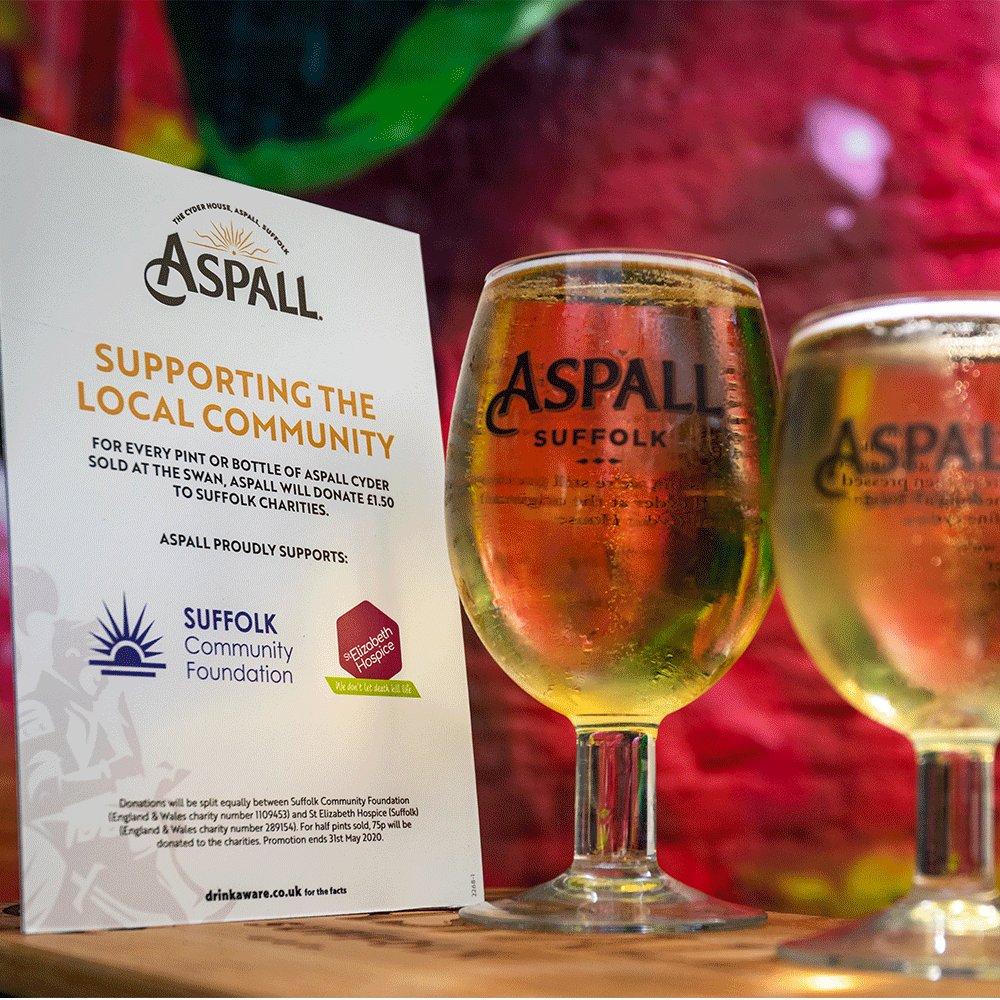Aspall Suffolk Half Pint Cider Glass ac Breweriana & Collectable