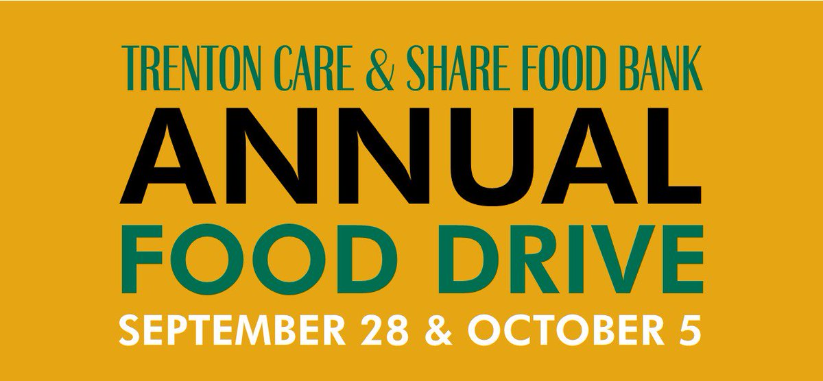 We're excited to announce that our Annual Food Drive is happening on September 28 &amp; October 5! Visit trentonfoodbank.ca for details and to see how you can help!