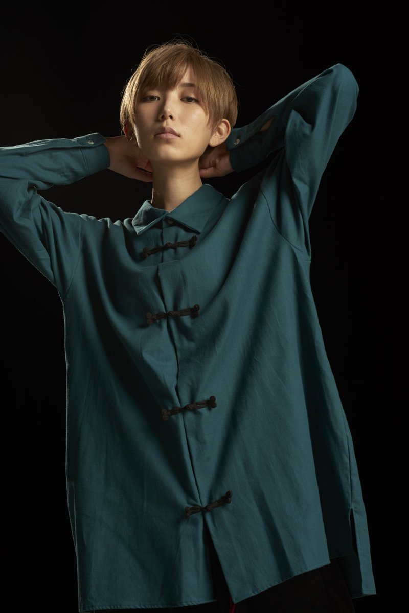 s*r様 0658 black noise effect 華札の開襟シャツ　bl s*r様 0658 black noise effect 華札の開襟シャツ bl