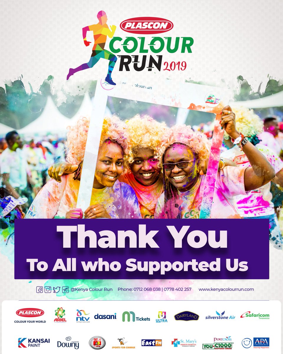 ColourRunKenya's tweet photo. #RunForFun #RunForCharity #RunForColour #ColourYourWorld https://t.co/dE0y22ktCM