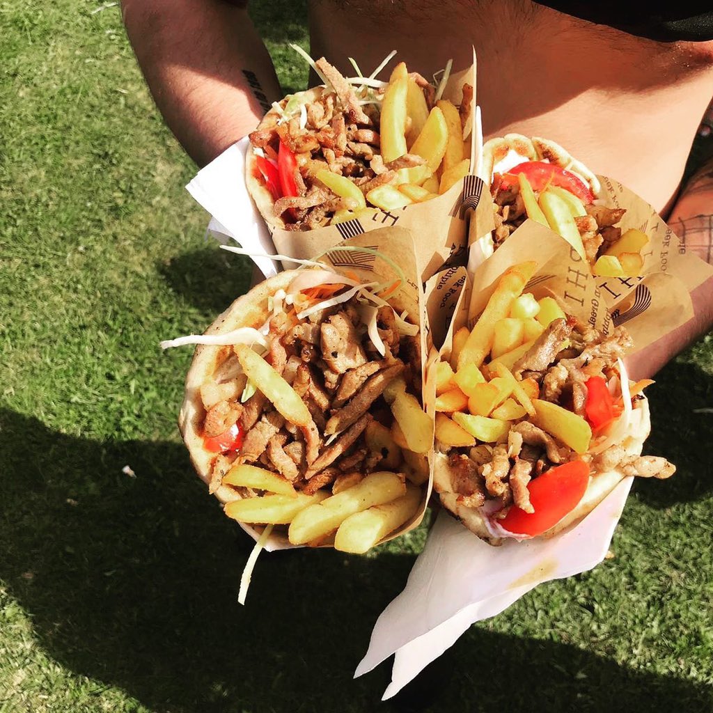 Gyros flower!!! Thank you @dkarpinskas for the amazing creation.. #gyros #flower #greekfood #yummy #goodfood #northeast #newcastle #southshields #foodporn #foodie #greek #festival #artisanfood