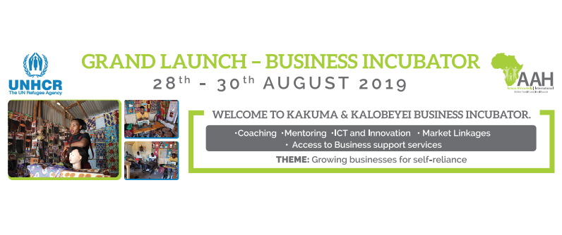ActionAfricaHI's tweet photo. Set to launch #Kakuma &amp; #Kalobeyei #business incubators; to offer linkage + #innovation and access to business support services to @RefugeesAfrica  + 🇰🇪 entrepreneurs. Thanks to support from  @UNHCR_Kenya  and @StatePRM 

#WithRefugees #include #empower_people #innovate https://t.co/MoGO7M70SP