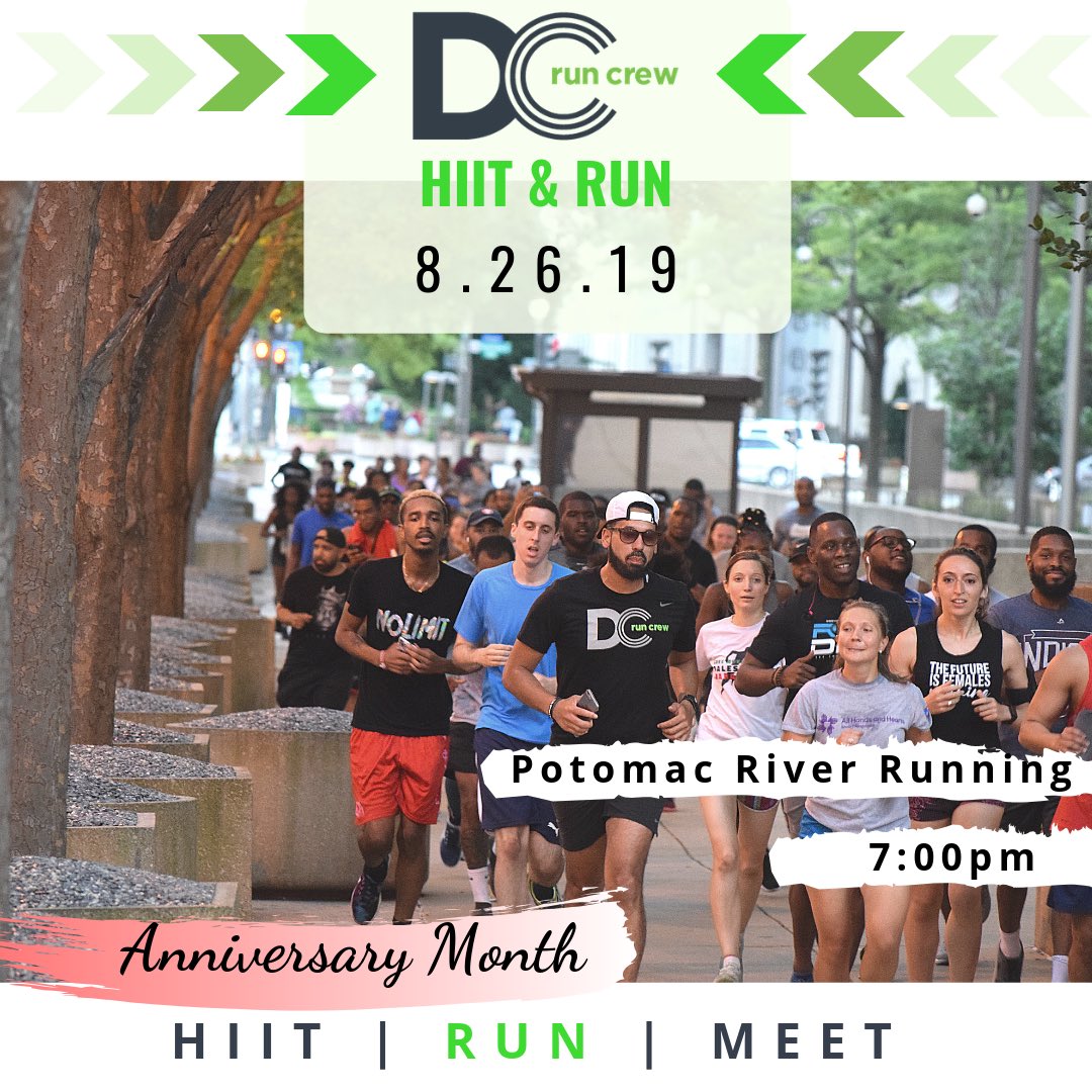 PRR_DC's tweet photo. Are you Crew ready.  The DC Run Crew is in the house TONIGHT for HIIT &amp; Run Monday! 

#DCRUnCrew #RunDC https://t.co/iR7Keh9tTS
