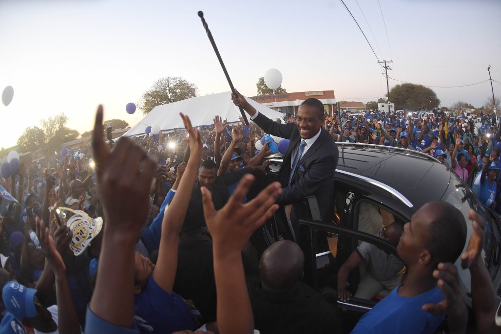 UDC2019's tweet photo. UDC Vice President Dumelang Saleshando for Maun West launched the UDC Tlokweng candidate Cde Kenneth Masego Segokgo in Tlokweng. https://t.co/2ac28lAfHS