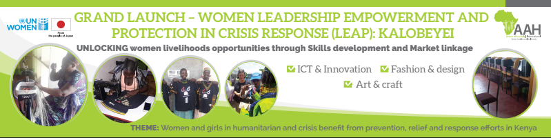 ActionAfricaHI's tweet photo. In order to unlock livelihood opportunities through skills development &amp; market linkage for #refugee + Kenyan #women, we have partnered with @UN_Women to launch 'Leadership, Empowerment &amp; Protection (LEAP) crisis response in #Kalobeyei

Grand launch will be on 28th August 19. https://t.co/WgCWKHRsAT