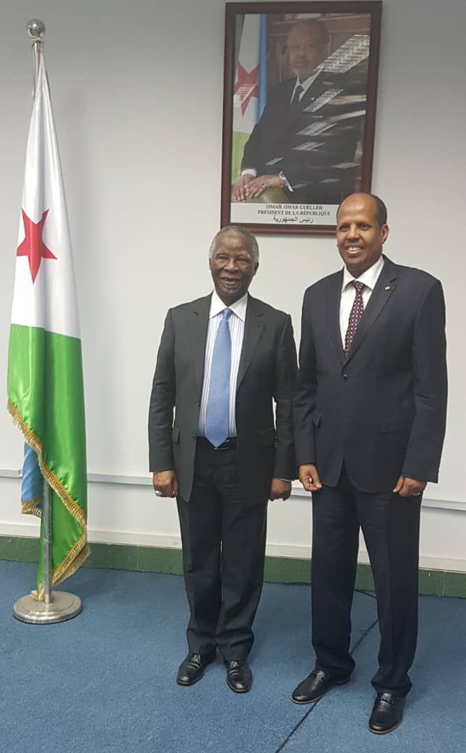 ymahmoudali's tweet photo. J’ai reçu le pdt Mbeki envoyé spécial de l’UA pour la question de l’intégration économique et de la sécurité dans la Corne de l’Afrique. https://t.co/epHnolXfzN
