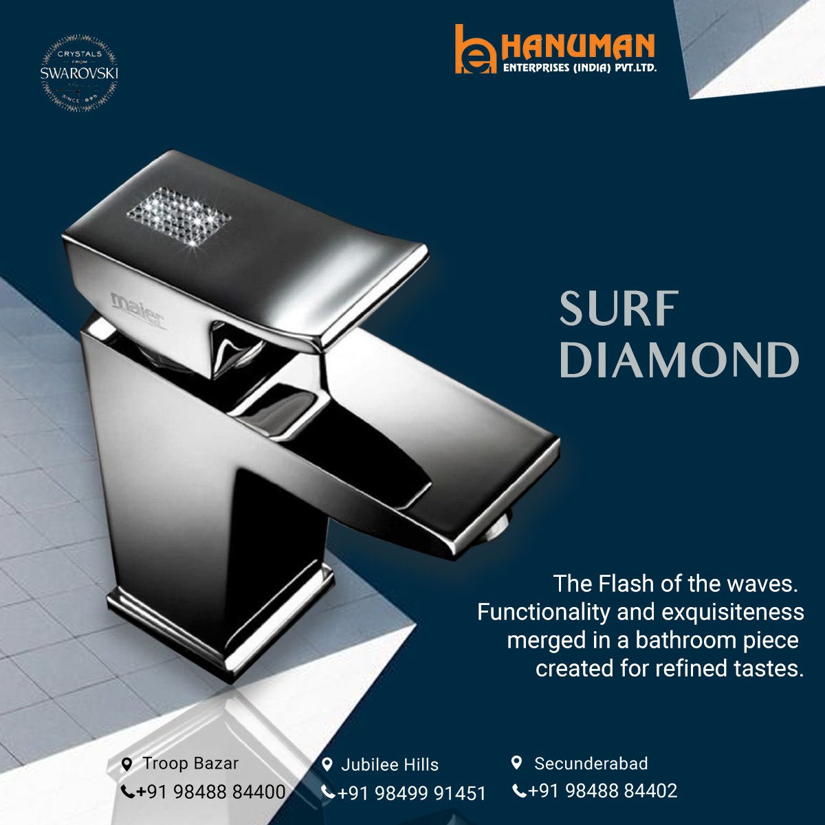 A perfect comfortable bathroom is made easier contemporary taps from #HanumanEnterprises !!

#Accessories #bathrooms #luxuriousbathroom #Mixers #Bathroommixtures #WashBasinsMixers #Sanitaryproduction #bathroomfittings #BathroomFurniture #designertoilets #homedesign @hep1988