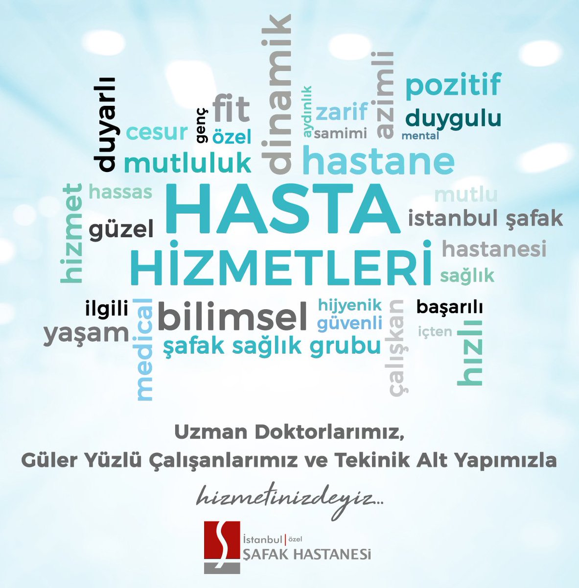 SafakHst's tweet photo. Uzman Doktorlarımız, Güler Yüzlü Çalışanlarımız ve Teknik Alt Yapımızla hizmetinizdeyiz.
#sağlık #hastane #hizmet #tedavi #hastalık #operasyon #onlinerandevu https://t.co/rxosBvFPuY