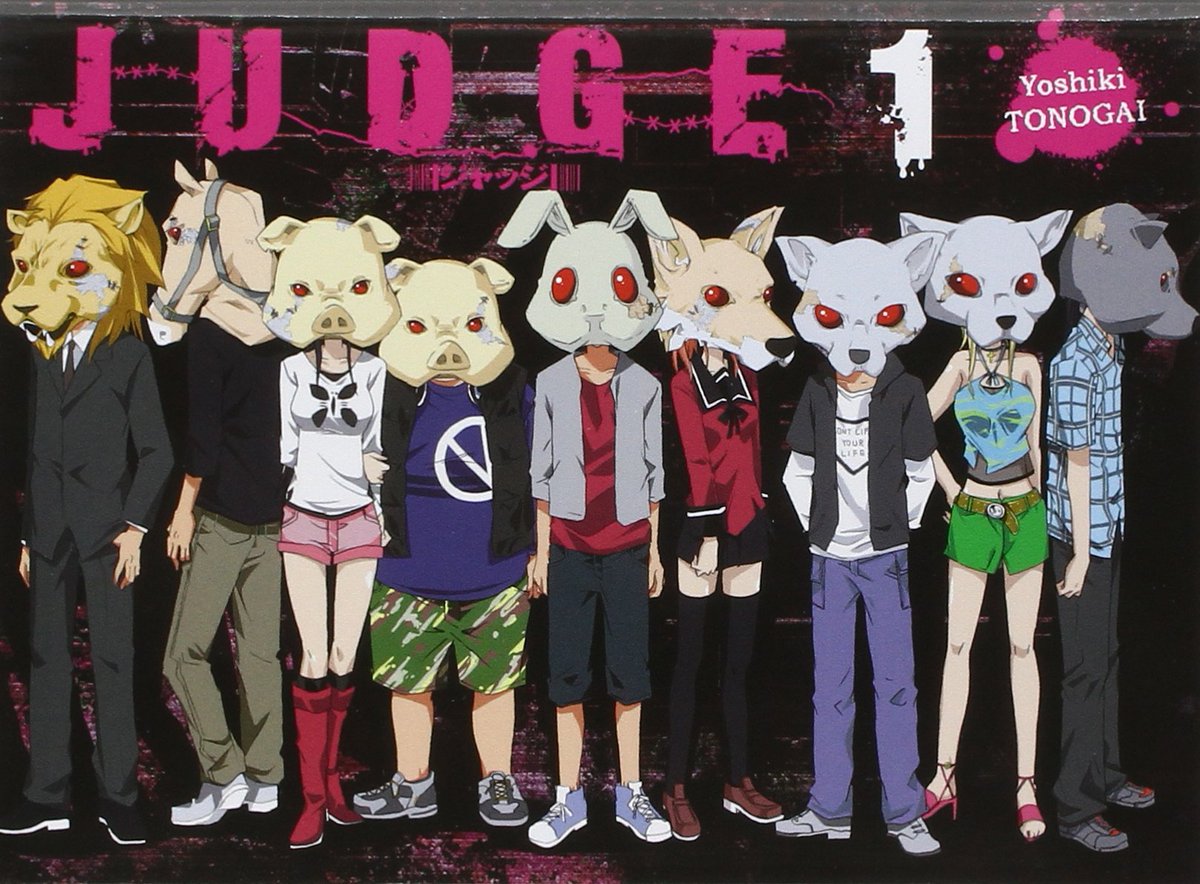 If you are looking for good LGBTI+ contant please never read Judge by Yoshiki Tonogai. More than being an average to bad thriller one of the main characters sin is being homosexuel. The guy himself isn't portait that badly but being gay is his freaking sin and he dies early.