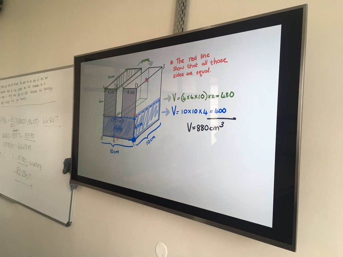 elrandewijk's tweet photo. @ParklandsTweet learners and teachers using @explainevrythng to tackle some challenging #mathematics problems on volume and surface area https://t.co/rht5zTkGar