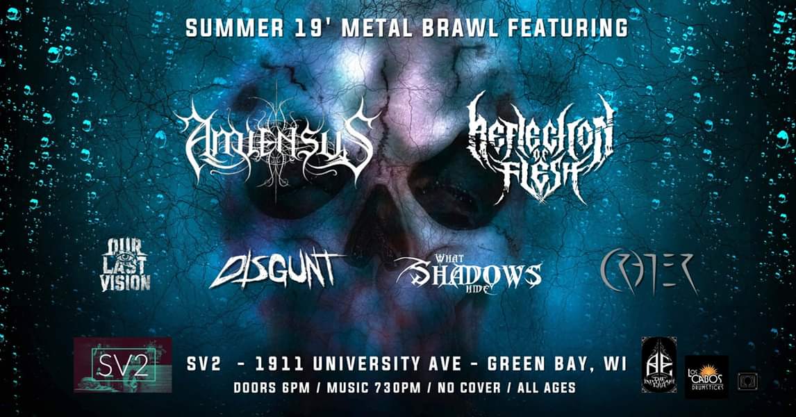 AmiensusMn's tweet photo. Our only show this year is this Friday in Green Bay, WI, our second home. Come see a special, longer setlist and steal a CD or 4. #amiensus #blackmetal #greenbay #allpathsleadtodeath https://t.co/kLWsdSUP9K