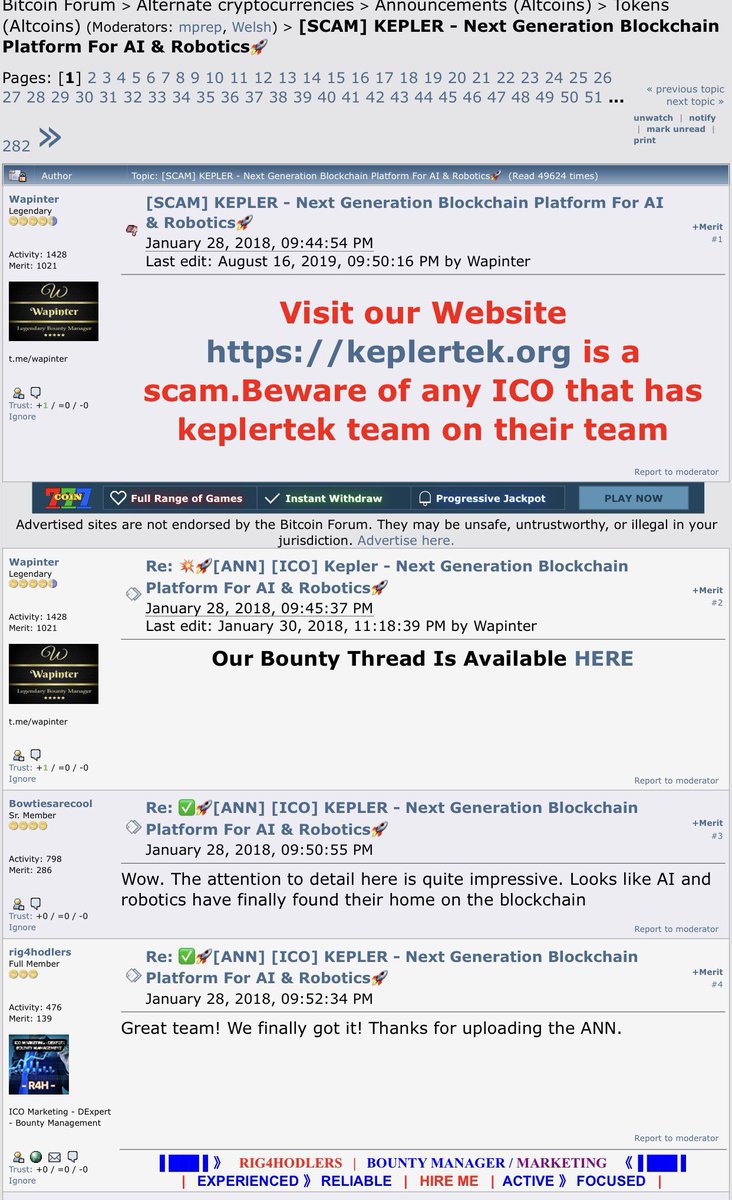 RAT_Bastard_'s tweet photo. ⚠️STOP SCAMMERS⚠️SHARE👉🏽https://t.co/cJ80kXyJhb 💩The latest article on the caviar bandids from #keplertek https://t.co/XpFJvW2JrD #RealTimeCrypto #CryptoNewsFlash #KolesCoinNews https://t.co/8eQF85q4yZ #CyptoGeneration #ICObench #ICOEthics #ICOnews #icoalert #icocatapult https://t.co/Z3vYgCa97g