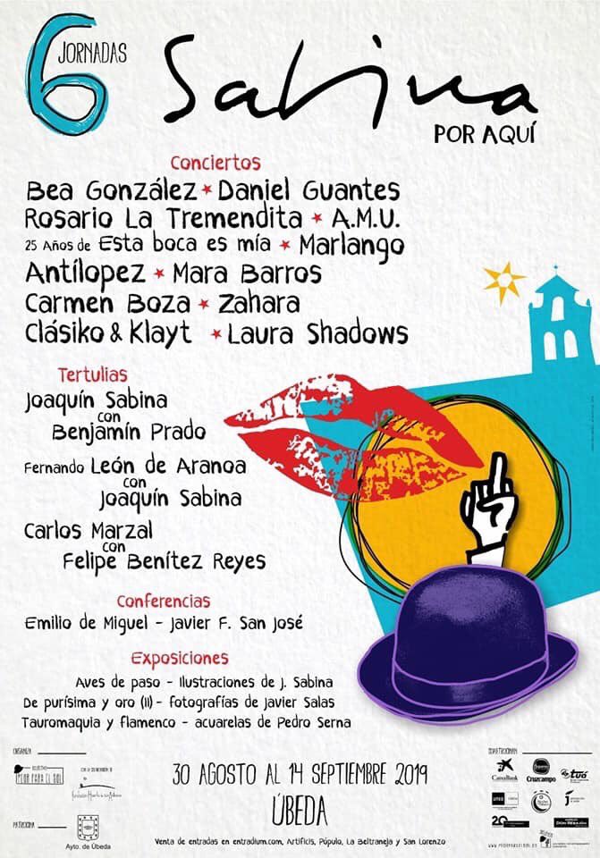 antiqueubeda's tweet photo. Hoy os traemos una recomendación, a partir de el viernes 30 comienzan las jornadas “Sabina por aquí” con conciertos, tertulias poéticas, conferencias y exposiciones. Os invitamos a que participéis y como no, a que paséis por Antique a tomar algo con nosotros #comparteantique https://t.co/sKux6OQbR2