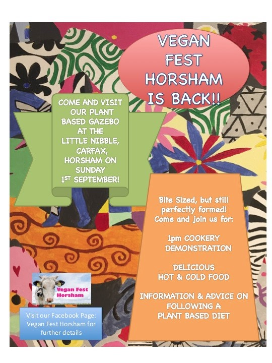 Horsham District Foodies (@horshamfoodies) on Twitter photo Want to find out more about a plant-based diet? Visit the <a href="/veganhorsham/">Vegan Fest Horsham</a> Plant-Based Gazebo on Sunday at The Little Nibble. As well as food tasters, they've got vegan nutritionist Julie Stewart on hand to answer questions. #meatfreemonday <a href="/HorshamTWS/">HorshamTimeWellSpent</a> socsi.in/S8fc5 Want to find out more about a plant-based diet? Visit the <a href="/veganhorsham/">Vegan Fest Horsham</a> Plant-Based Gazebo on Sunday at The Little Nibble. As well as food tasters, they've got vegan nutritionist Julie Stewart on hand to answer questions. #meatfreemonday <a href="/HorshamTWS/">HorshamTimeWellSpent</a> socsi.in/S8fc5